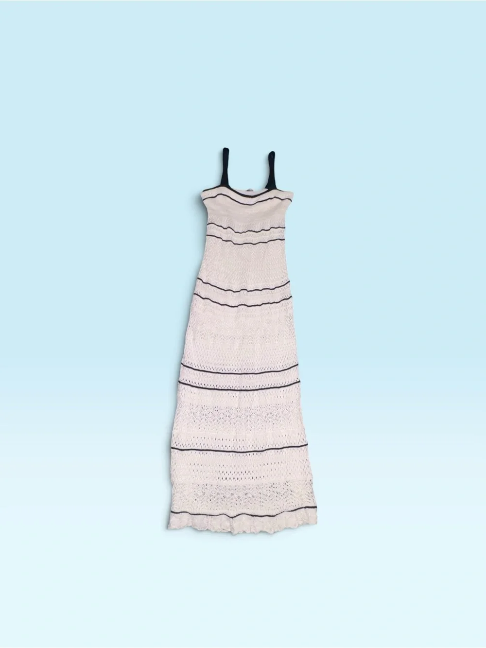 Abercrombie & Fitch Viral Crochet Knit Maxi Dress Size S MSRP $130